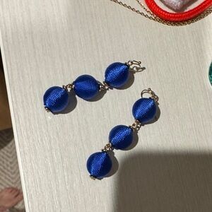 BaubleBar Royal Blue Sphere Earrings